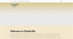Desktop Screenshot of charlevillevineyard.com